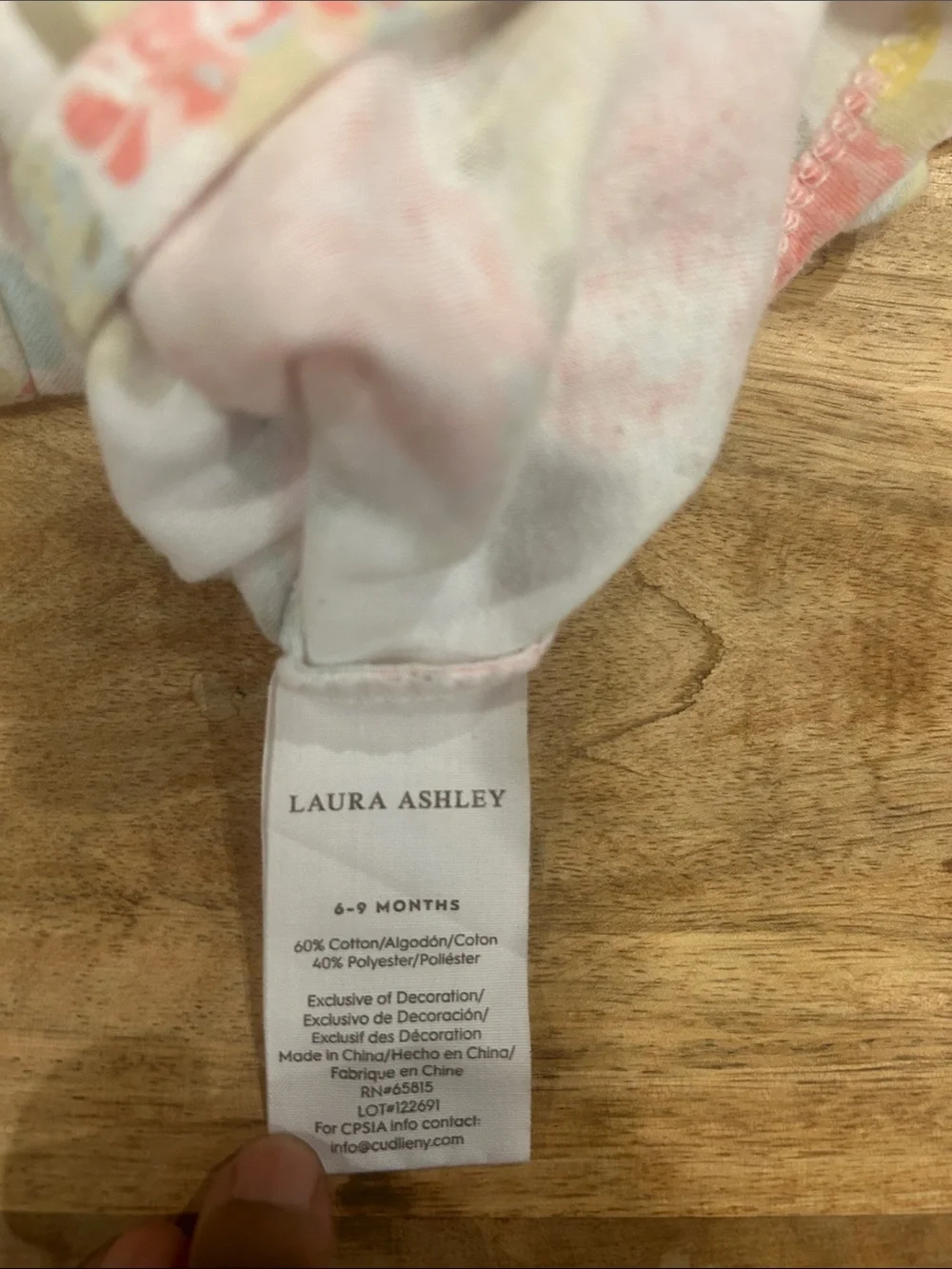 Laura Ashley Floral Short Sleeve Bodysuit - Pink, Yellow & White